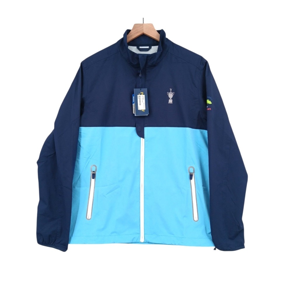 Polo Ralph Lauren 121 Torrey Pines Golf Marshal Jacket Mens Small Blue Zip NEW